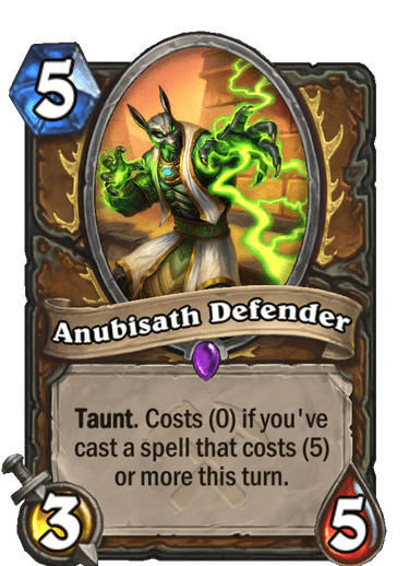 Epic · Minion · Saviors of Uldum · Taunt. Costs (0) if you