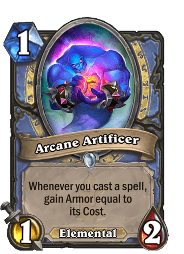 Common · Minion · Kobolds and Catacombs · Whenever you cast a spell, gain Armor equal to its Cost.