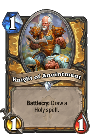 Common · Minion · Forged in the Barrens · Battlecry: Draw a Holy spell.