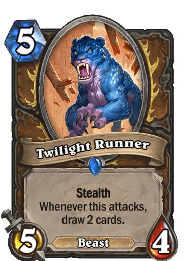 Rare · Minion · Scholomance Academy · Stealth Whenever this attacks, draw 2 cards.