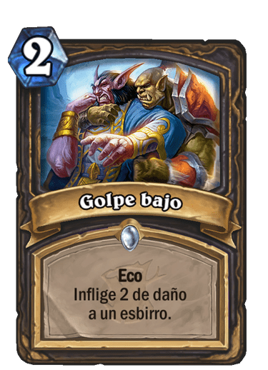 juego de cartas golpe