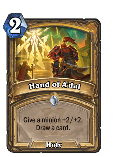 Common · Spell · Ashes of Outland · Give a minion +2/+2. Draw a card.
