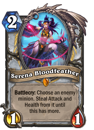 Legendary · Minion · Forged in the Barrens · Battlecry: Choose an enemy minion. Steal Attack and Health from it until this has more.