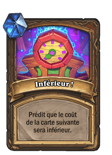 Inférieur !