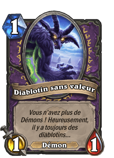 Diablotin sans valeur