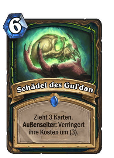 Selten · Zauber · Ruinen der Scherbenwelt · Zieht 3 Karten. Außenseiter: Verringert ihre Kosten um (3).