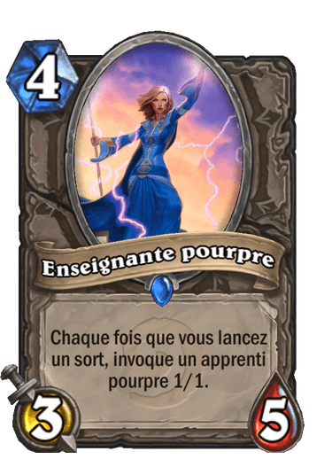 Enseignante pourpre