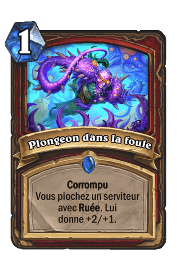 Plongeon dans la foule