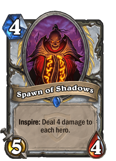 Rare · Minion · The Grand Tournament · Inspire: Deal 4 damage to each hero.