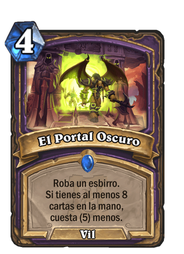 Rara · Hechizo · Cenizas de Terrallende · Roba un esbirro. Si tienes al menos 8 cartas en la mano, cuesta (5) menos.