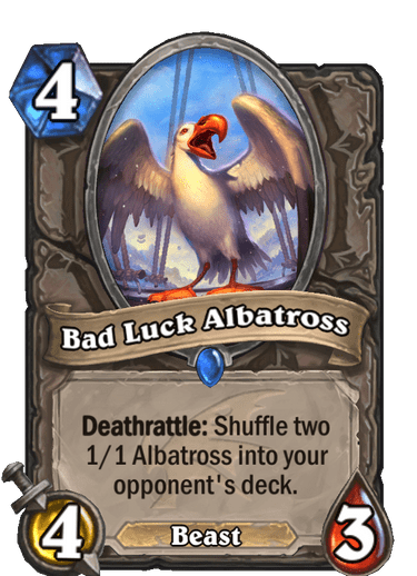 Rare · Minion · Descent of Dragons · Deathrattle: Shuffle two 1/1 Albatross into your opponent